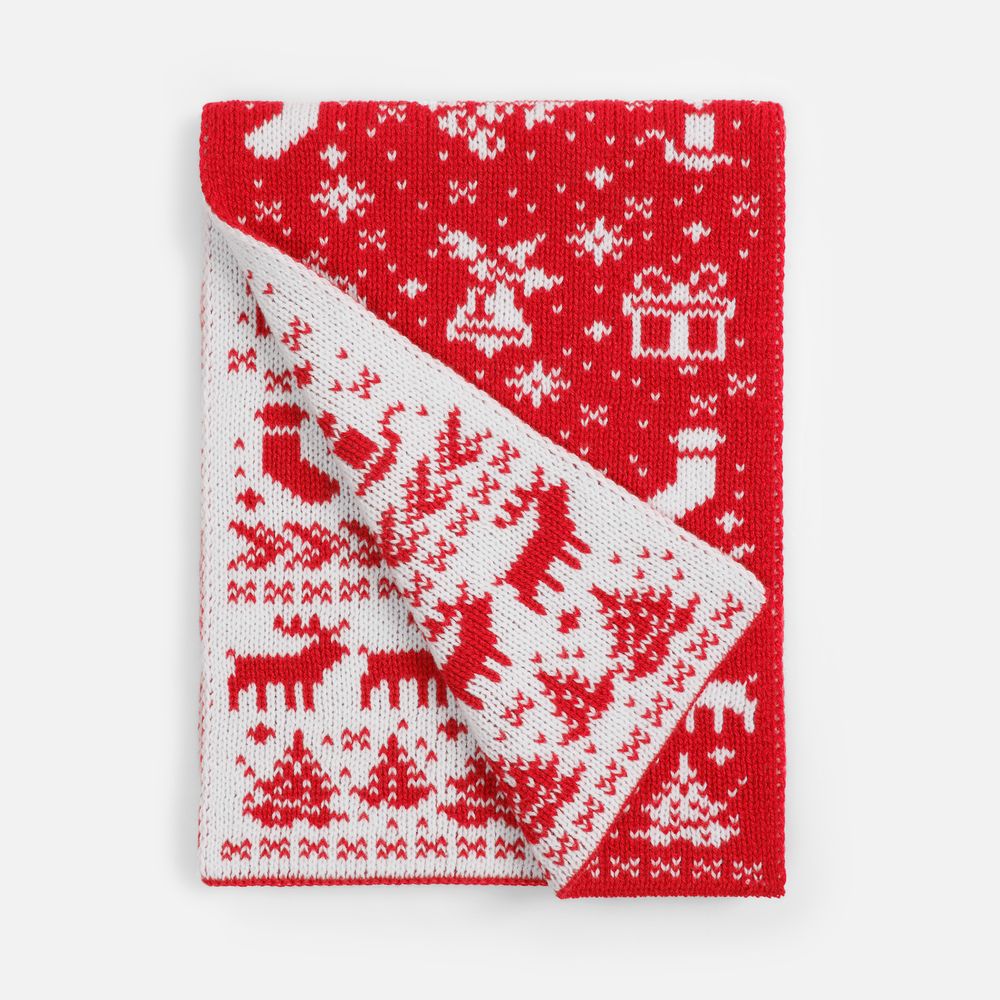 Шарф Holidale, красный с молочным Шарф Holidale, красный с молочным