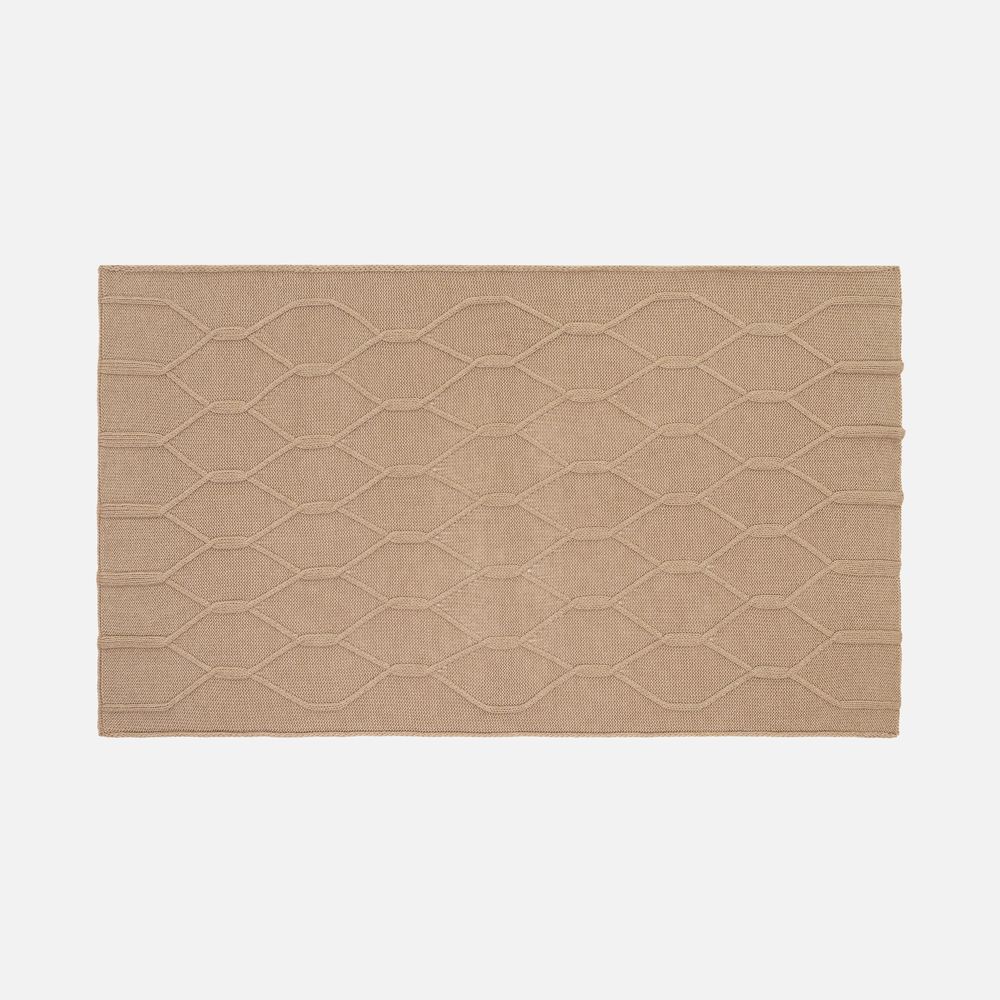 Плед Curve Verve, бежевый меланж