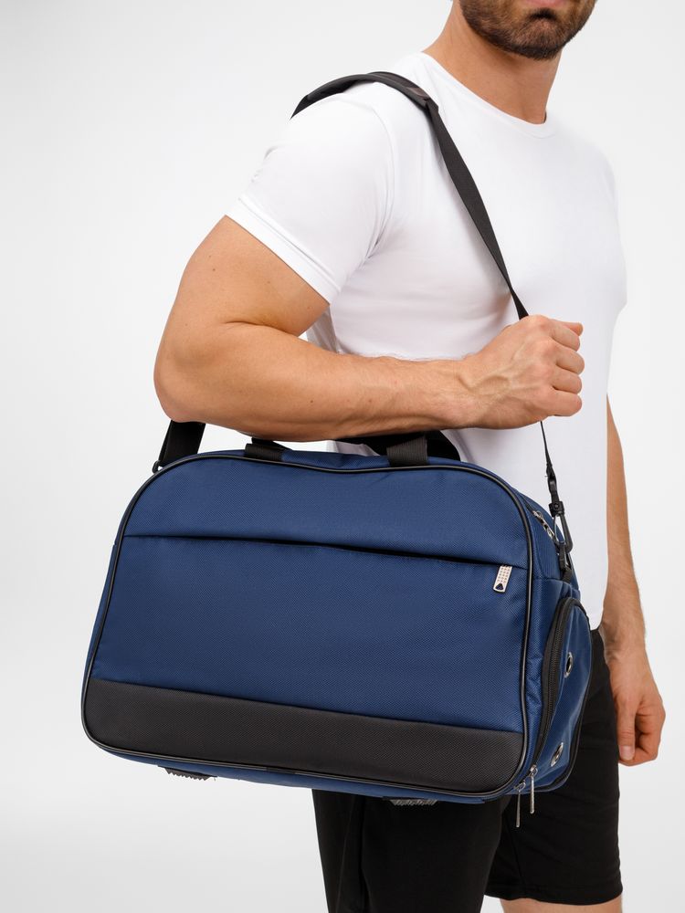 Спортивная сумка Atlantes, темно-синяя с черным