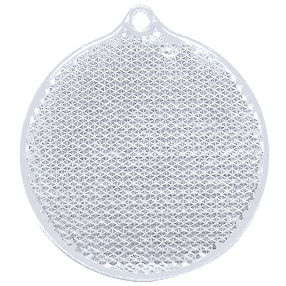 Пешеходный светоотражатель «Круг», белый Пешеходный светоотражатель «Круг», белый