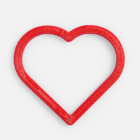 Подвеска Contour, 3D-печать на заказ, сердце Подвеска Contour, 3D-печать на заказ, сердце