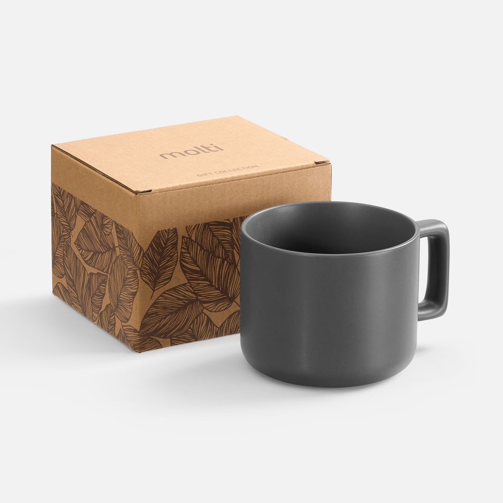 Чашка Jumbo в коробке матовая, темно-серая Чашка Jumbo в коробке матовая, темно-серая