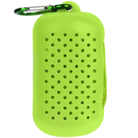 Охлаждающее полотенце Narvik в силиконовом чехле, зеленое яблоко Охлаждающее полотенце Narvik в силиконовом чехле, зеленое яблоко