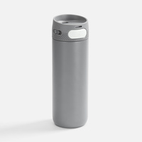 Термостакан X1 с цветной кнопкой, серый с белым Термостакан X1 с цветной кнопкой, серый с белым