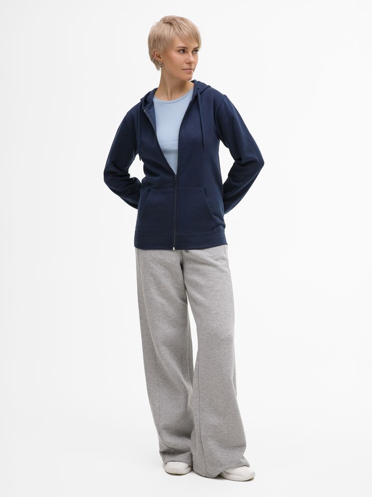 Толстовка унисекс Stone темно-синяя, размер XL