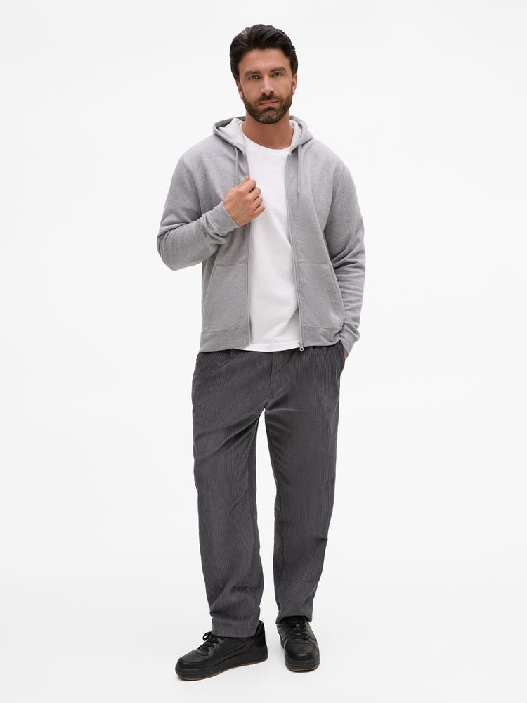 Толстовка унисекс Stone серый меланж, размер XXL