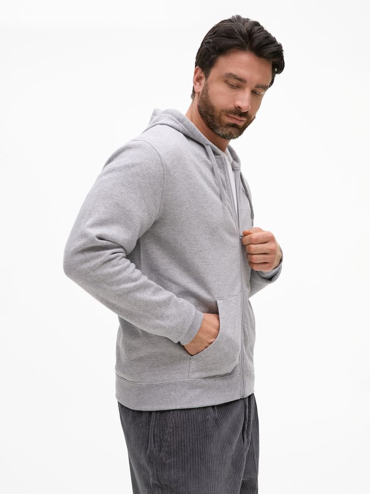 Толстовка унисекс Stone серый меланж, размер XXL