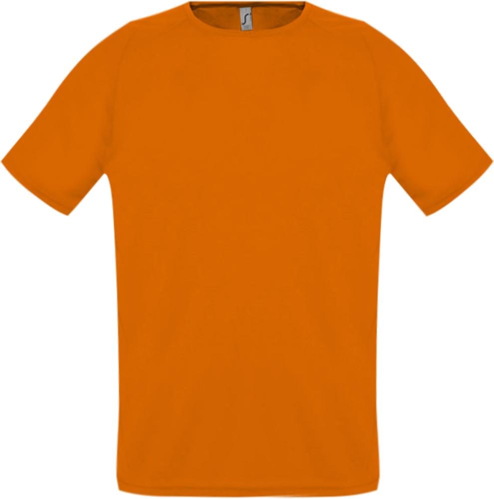 Футболка унисекс Sporty 140 оранжевая, размер XL