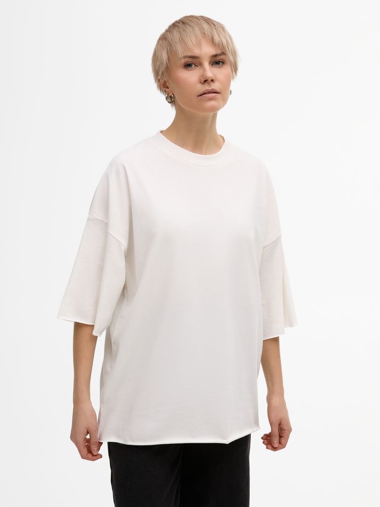 Футболка унисекс T1, молочно-белая, размер M/L