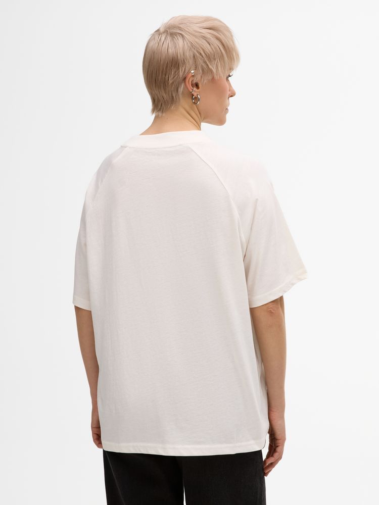 Футболка унисекс T2, молочно-белая, размер XS/S