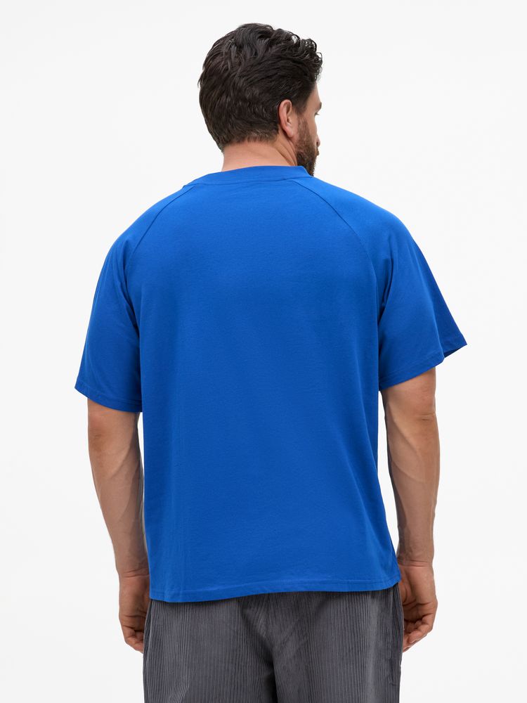 Футболка унисекс T2, синяя, размер M/L