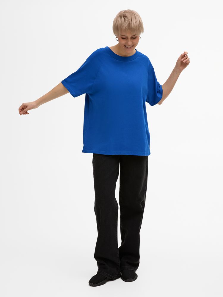 Футболка унисекс T2, синяя, размер M/L