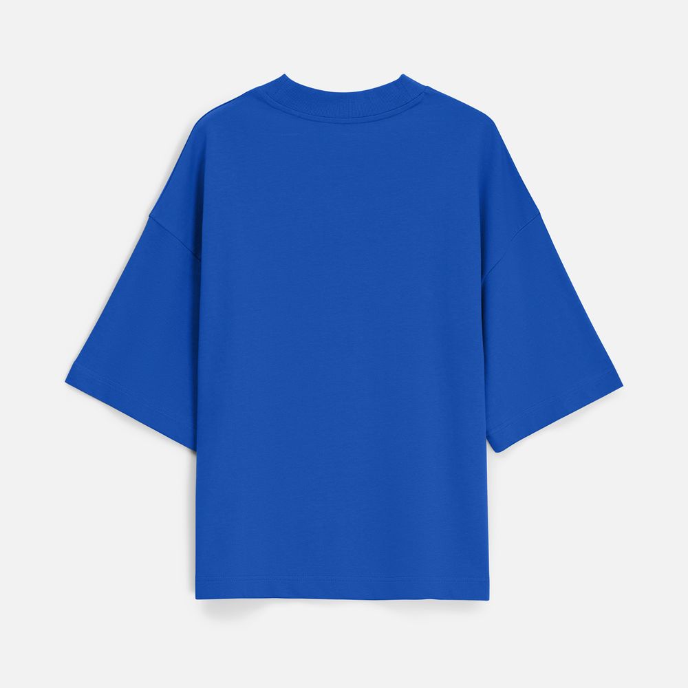Футболка оверсайз унисекс T9, синяя, размер XL/XXL
