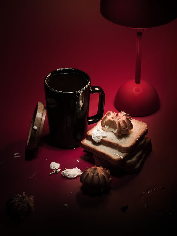 Кружка Vierra с крышкой-костером, черная