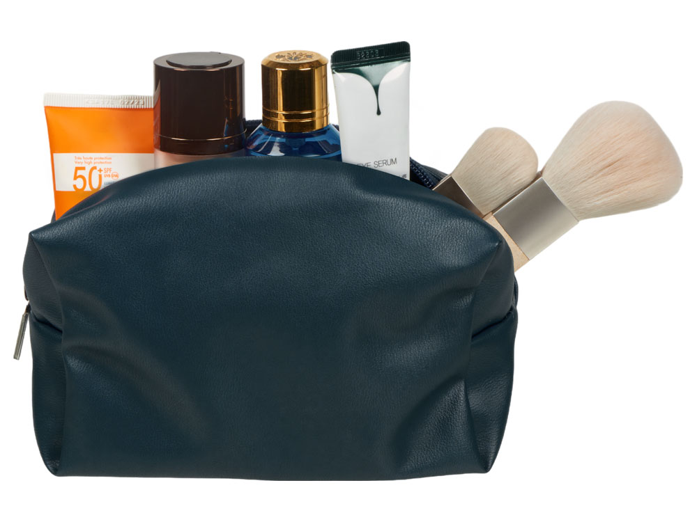 Косметичка из эко-кожи Enio, темно-синий Косметичка из эко-кожи Enio, темно-синий