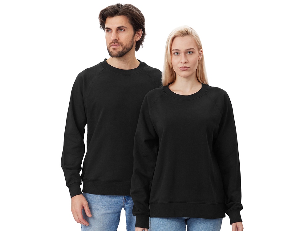 Свитшот оверсайз с рукавом реглан Belgrade, унисекс, черный Свитшот оверсайз с рукавом реглан Belgrade, унисекс, черный