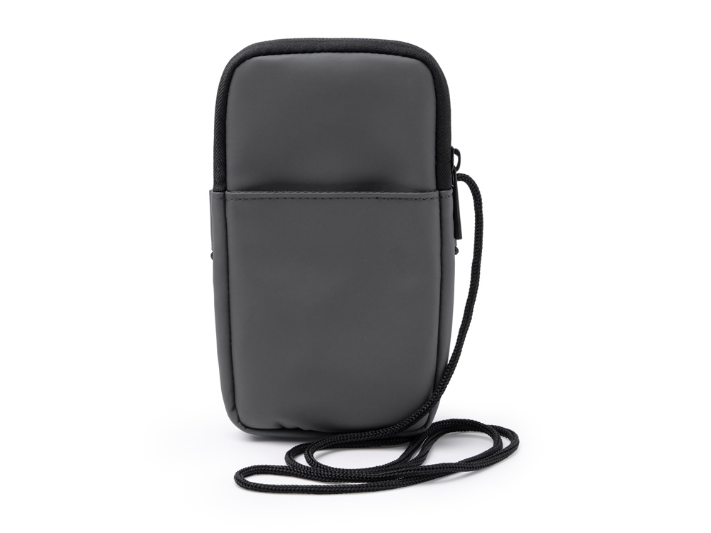 Сумка для мобильного телефона SEUL из экокожи, серый Сумка для мобильного телефона SEUL из экокожи, серый