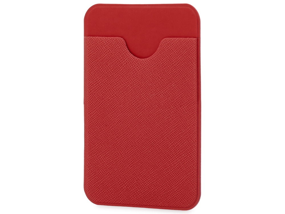 Чехол-картхолдер Favor на клеевой основе на телефон для пластиковых карт и и карт доступа, красный Чехол-картхолдер Favor на клеевой основе на телефон для пластиковых карт и и карт доступа, красный