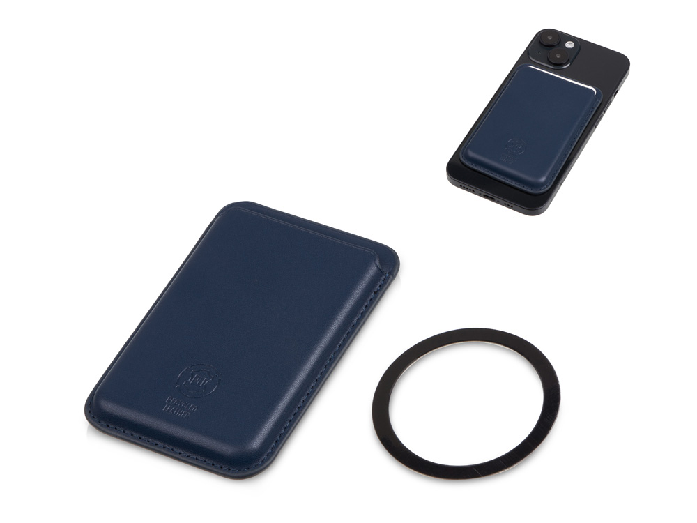 Магнитный картхолдер Cairo, темно-синий Магнитный картхолдер Cairo, темно-синий