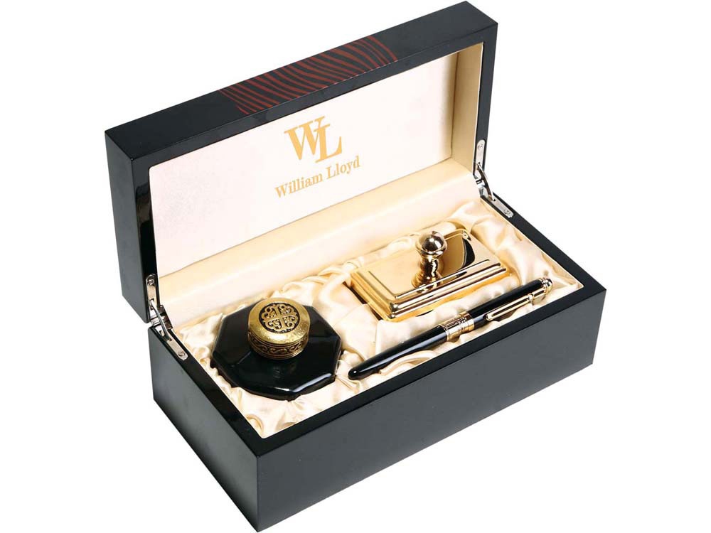 Набор Принц Уэльский : ручка шариковая, лупа, нож для бумаг Набор Принц Уэльский : ручка шариковая, лупа, нож для бумаг