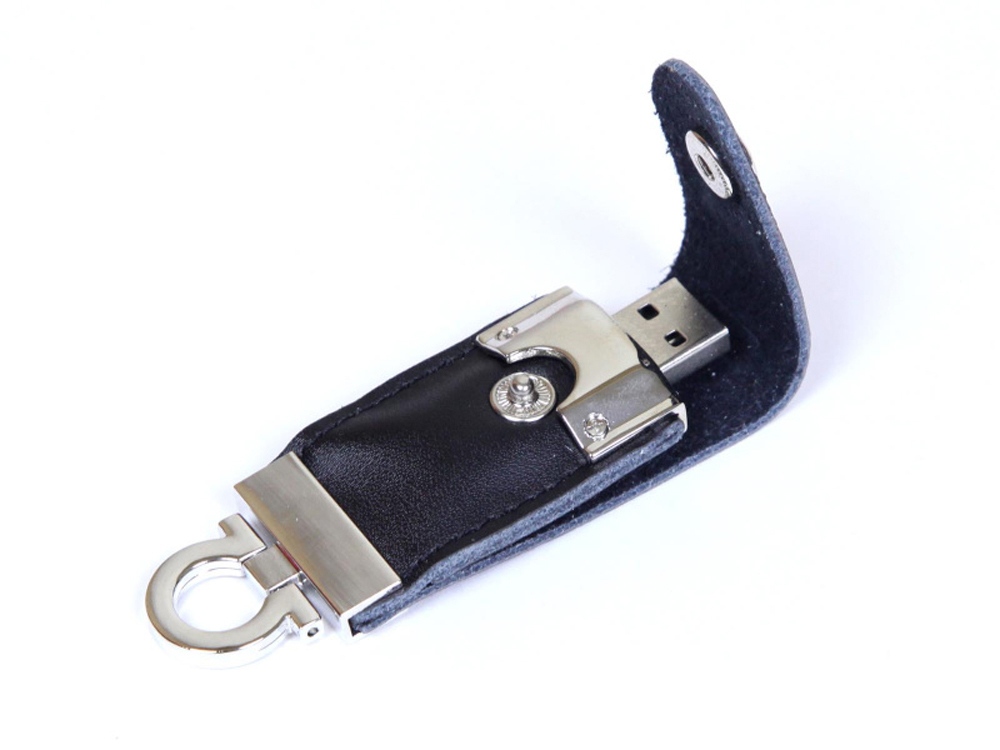 USB-флешка на 32 Гб в виде брелка, черный USB-флешка на 32 Гб в виде брелка, черный