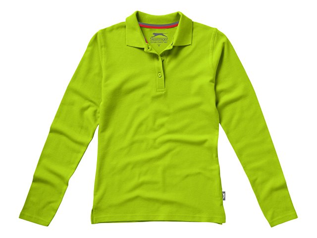 Рубашка поло Point женская с длинным рукавом, зеленое яблоко