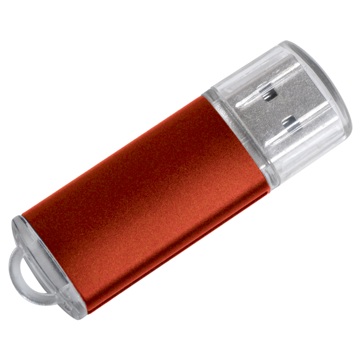 USB flash-карта "Assorti" (16Гб), красная, 5,8х1,7х0,8 см, металл
