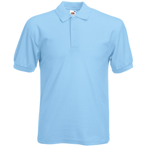 Рубашка поло мужская "65/35 Polo", небесно-голубой_XL,65% п/э, 35% х/б, 180 г/м2