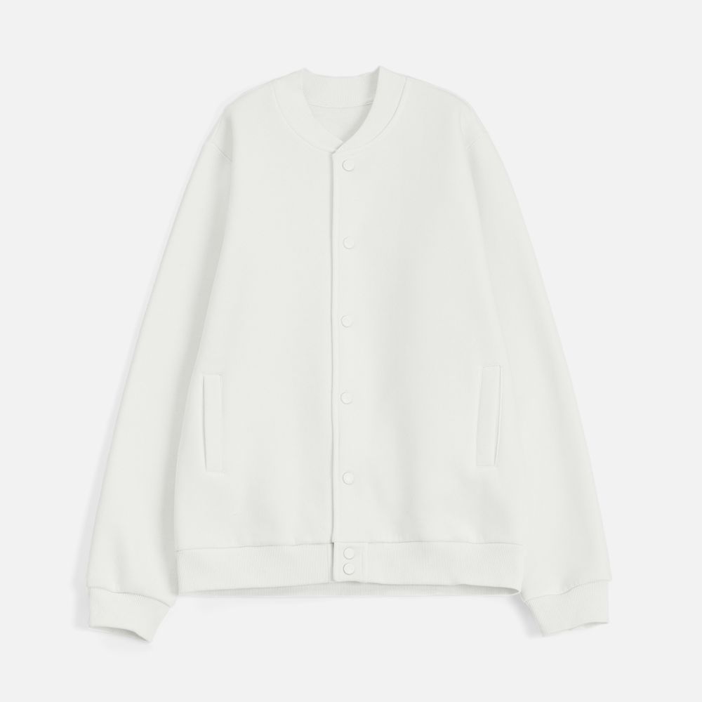 Бомбер унисекс AtmosWear, молочно-белый, размер XL