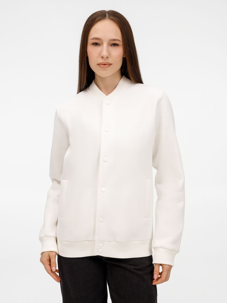 Бомбер унисекс AtmosWear, молочно-белый, размер M