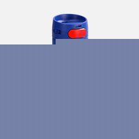 Термостакан X1 с цветной кнопкой, синий с красным