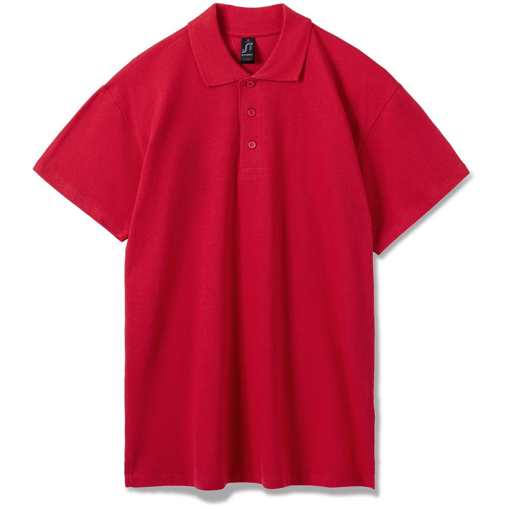 Рубашка поло мужская Summer 170 красная, размер L