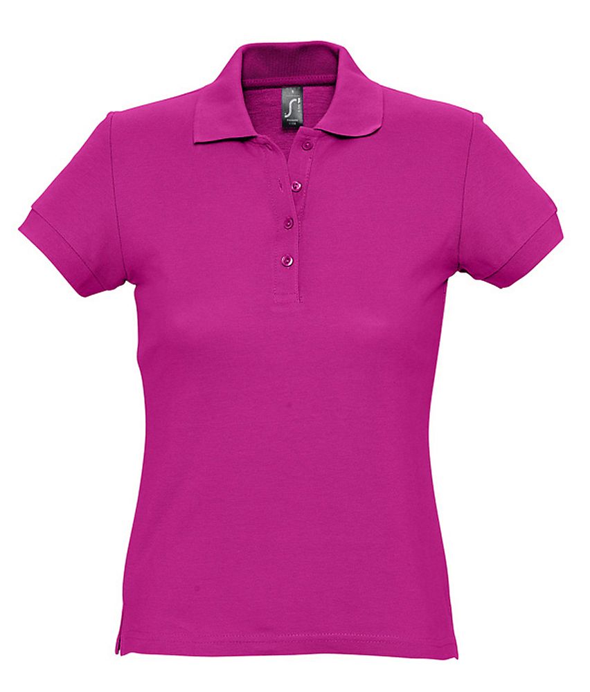 Рубашка поло женская Passion 170 ярко-розовая (фуксия), размер S