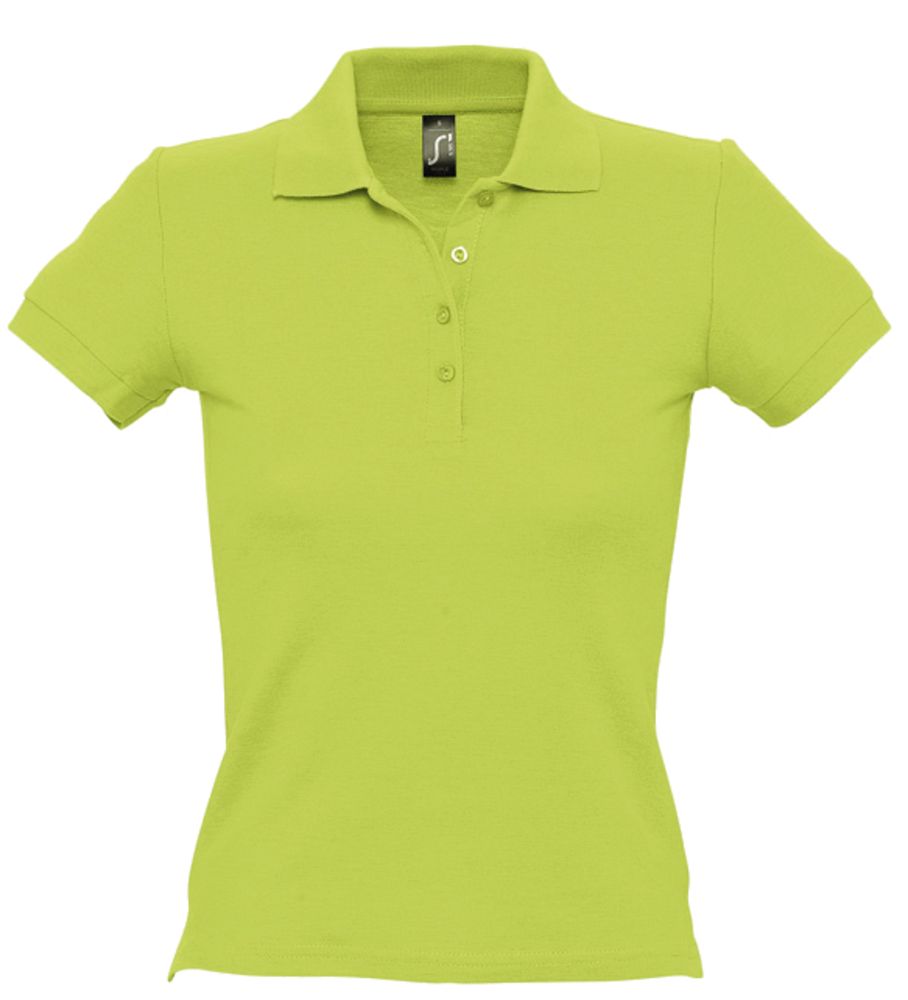 Рубашка поло женская People 210 "зеленое яблоко", размер XL