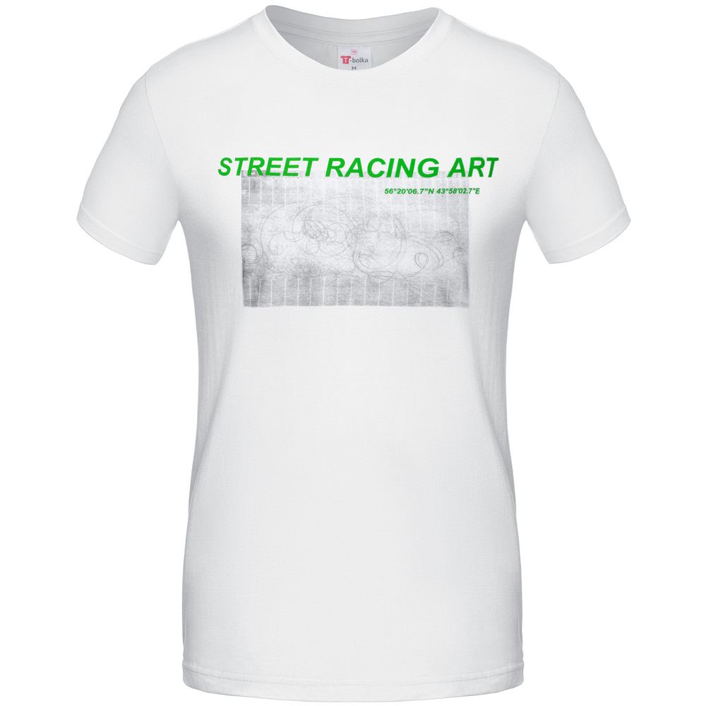 Футболка Street Racing Art, белая, размер S