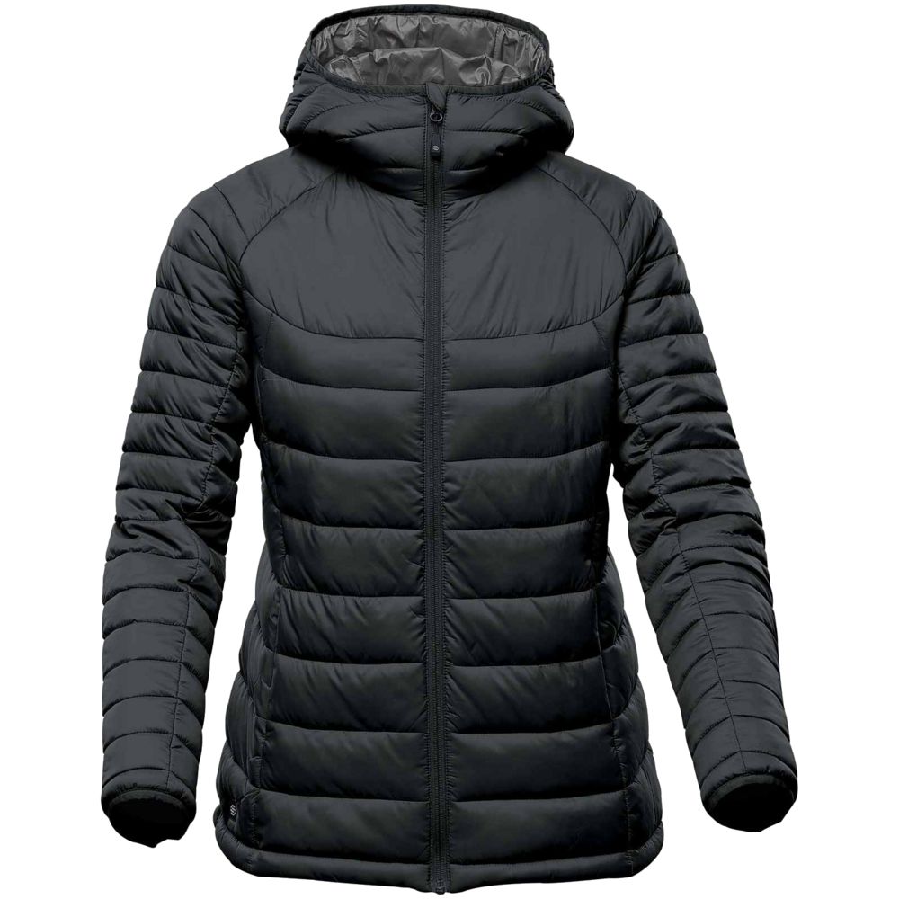 Куртка компактная женская Stavanger черная с серым, размер XS