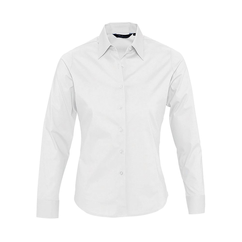 Рубашка женская с длинным рукавом Eden 140 белая, размер XS