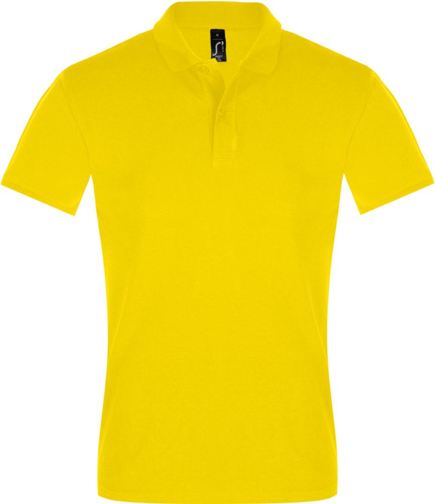 Рубашка поло мужская Perfect Men 180 желтая, размер S
