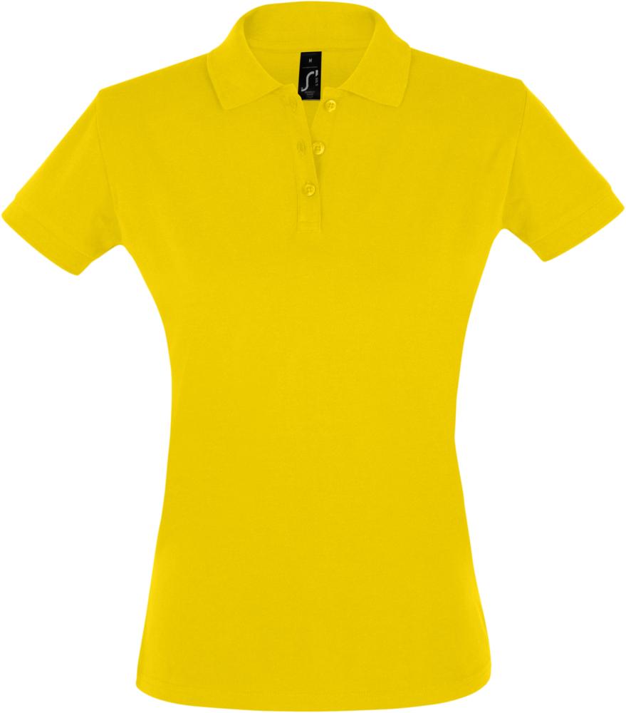 Рубашка поло женская Perfect Women 180 желтая, размер S