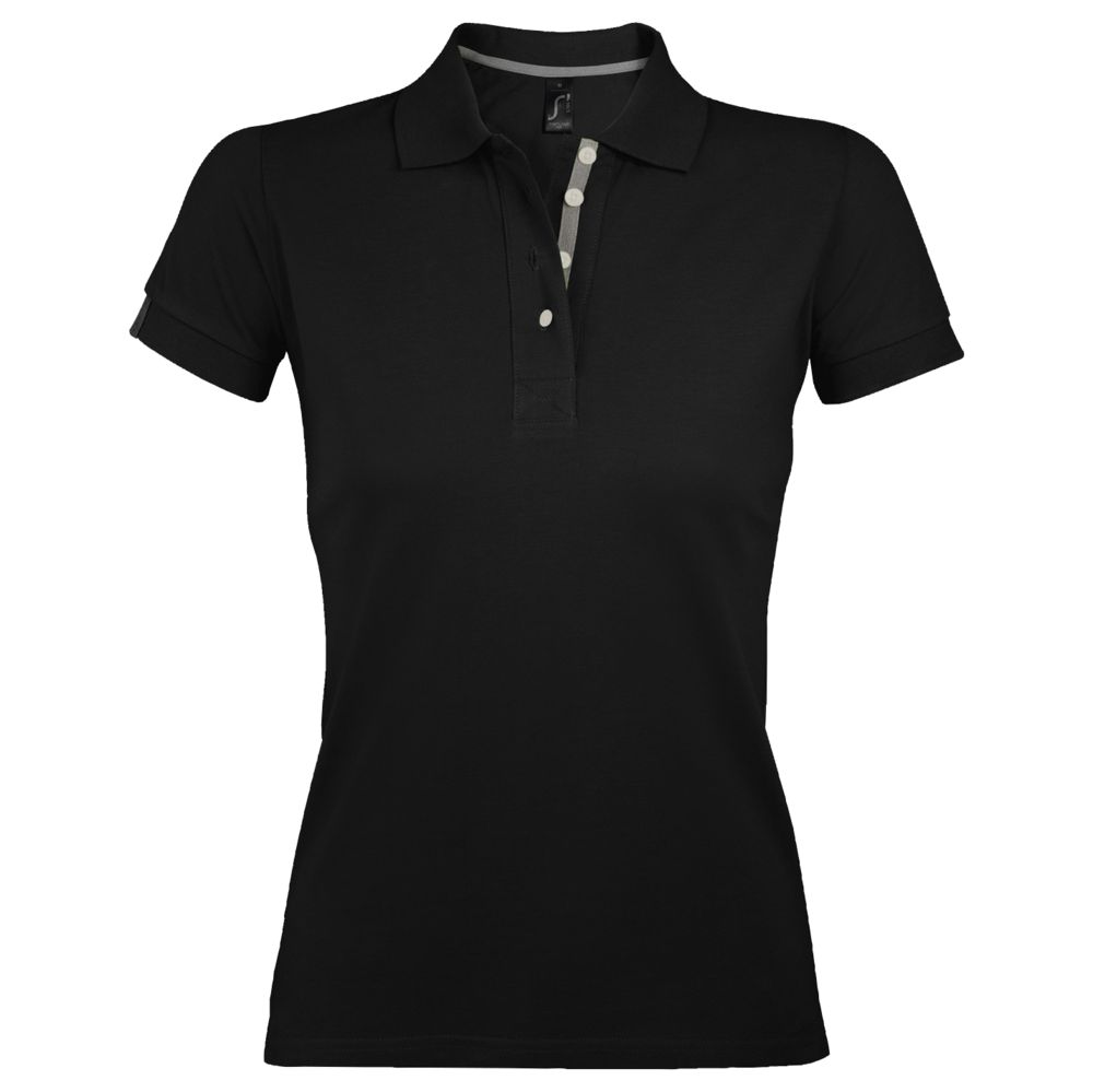 Рубашка поло женская Portland Women 200 черная, размер XS