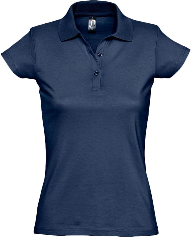 Рубашка поло женская Prescott women 170 темно-синяя, размер L