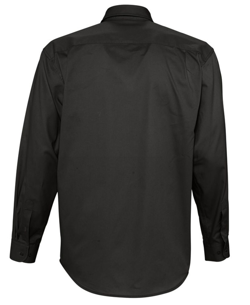 Рубашка мужская с длинным рукавом Bel Air черная, размер XL