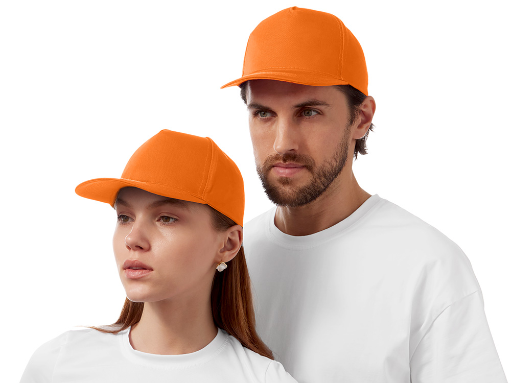 Бейсболка Mix 5-ти панельная 180 гр, красный