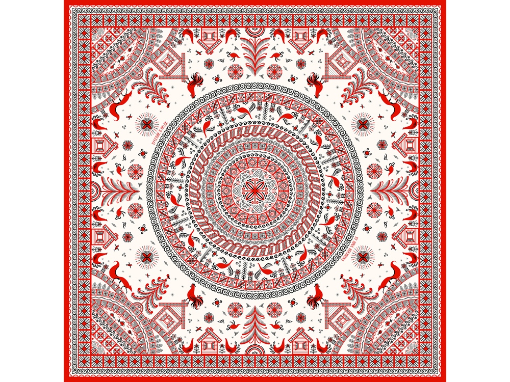 Платок Кавказский скакун