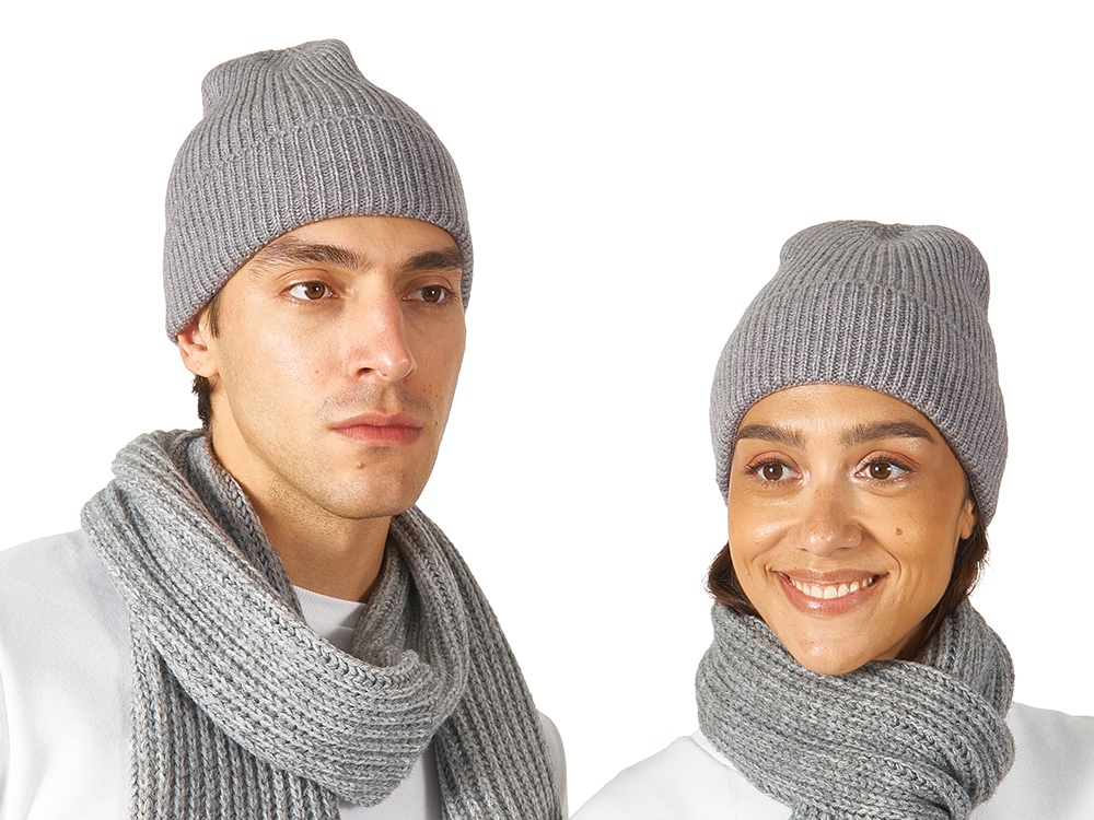 Шарф Nordend, крупный риб, черный