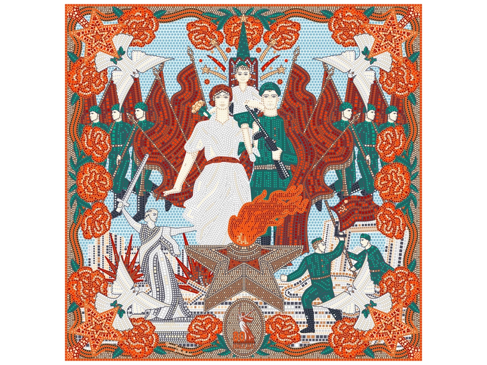 Расческа с зеркалом из бамбука Daisy, натуральный