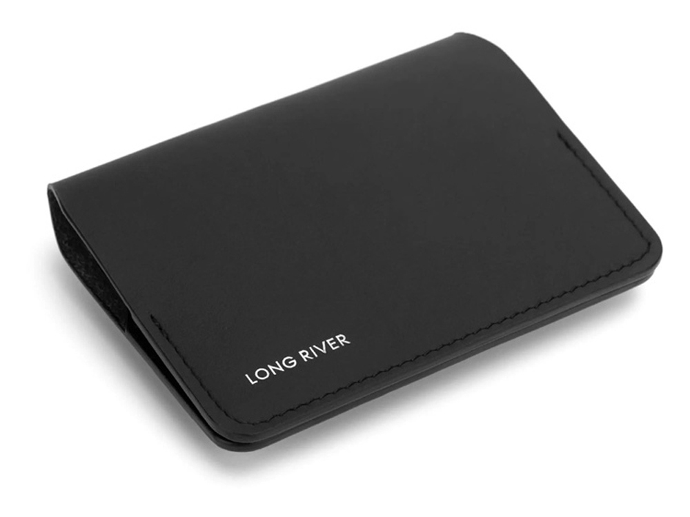 Подарочный набор Long River: кошелек, ремешок для ключей (без лого Long River), синяя коробка