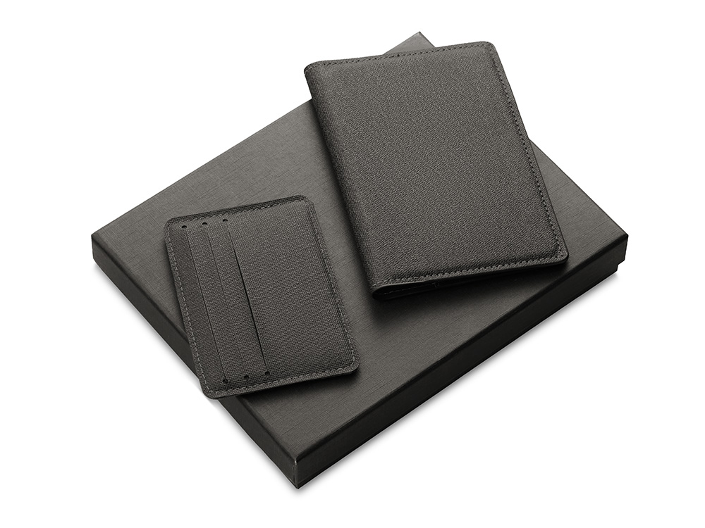 Подарочный набор металлическая ручка и блокнот А5 Twilight  со светящимся логотипом и пауэрбэнком