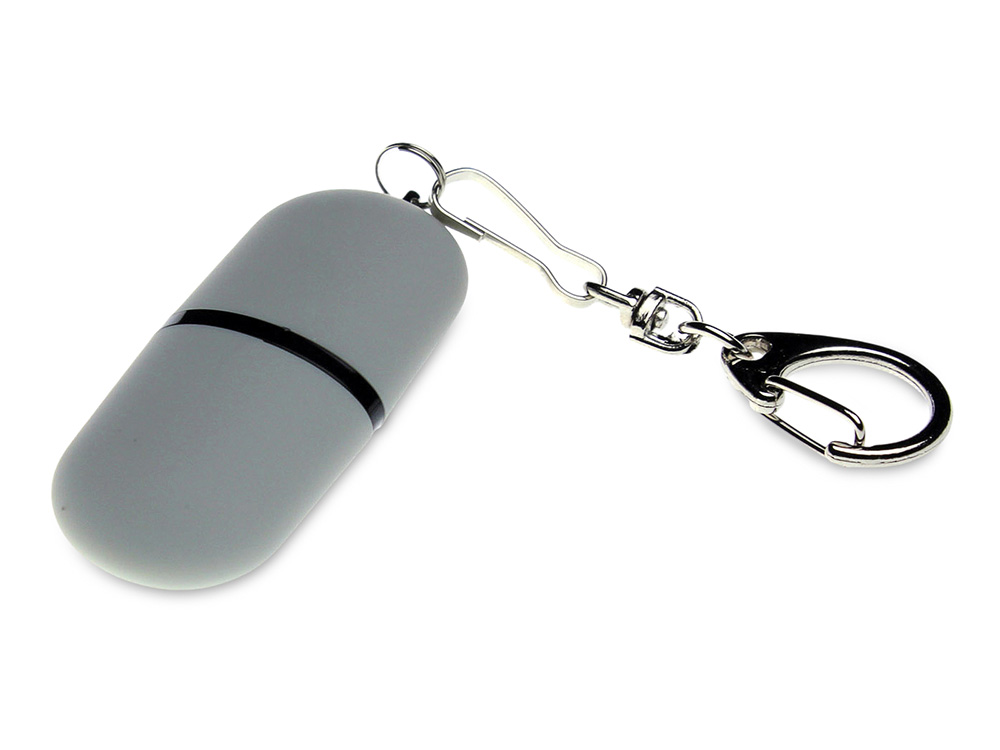 Флешка Goutte Soft-touch на 128 Гб, серый