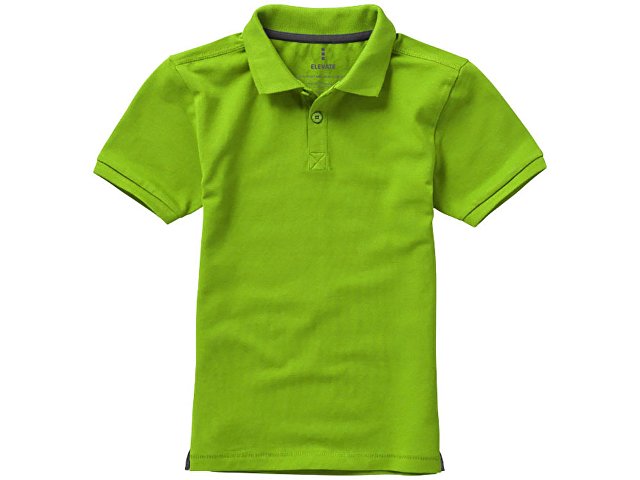 Рубашка поло Calgary детская, зеленое яблоко